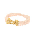 Cerah Choker with Rose Quartz Gold Dip