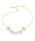 Kipas Dangle Choker Gold Dip