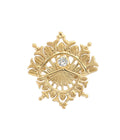 Kipas Brooch Gold Dip