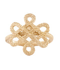 Infinity Knot Ring Gold Dip