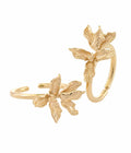 Lily Knuckle Ring Set Gold Dip