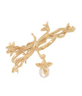 Padang Ilalang Double Ring Rose Quartz Gold Dip