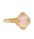 Gusti Ring Rose Quarts Gold Dip