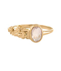New Forgotten Garden Hawa Ring Rose Quartz Gold Dip