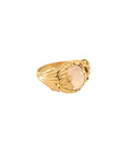 Cita Ring with Rose Quartz Gold Dip
