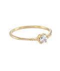 Kipas Solitaire Ring Gold Dip