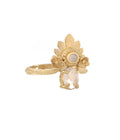 Mahkota Ring Rose Quartz Gold Dip